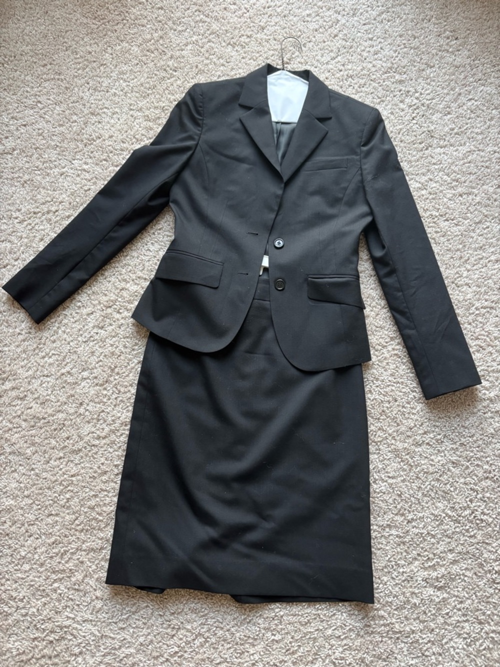 Classic Black Women's Skirt Suit - Two-Piece